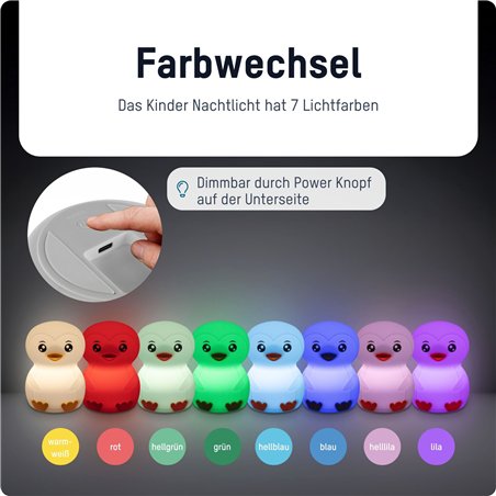 Ansmann Mobiles Nachtlicht Pinguin Leon