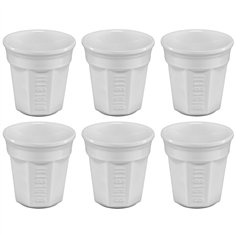 Bialetti set tazzine da caffè bianco 6 pz.