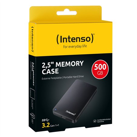 Intenso Memory Case 2,5    500GB USB 3.2 nero certified refurb