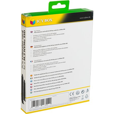 ICY BOX IB-PCI214M2-HSL 1x M2 PCIe zu 4x PCIe 4.0 x4