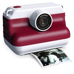 Kidywolf Instant Camera with Selfie Function red