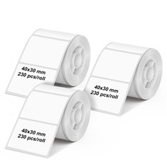 1x3 Olympia rotolo etichette 40 mm x 30 mm bian. (690 pezzi)