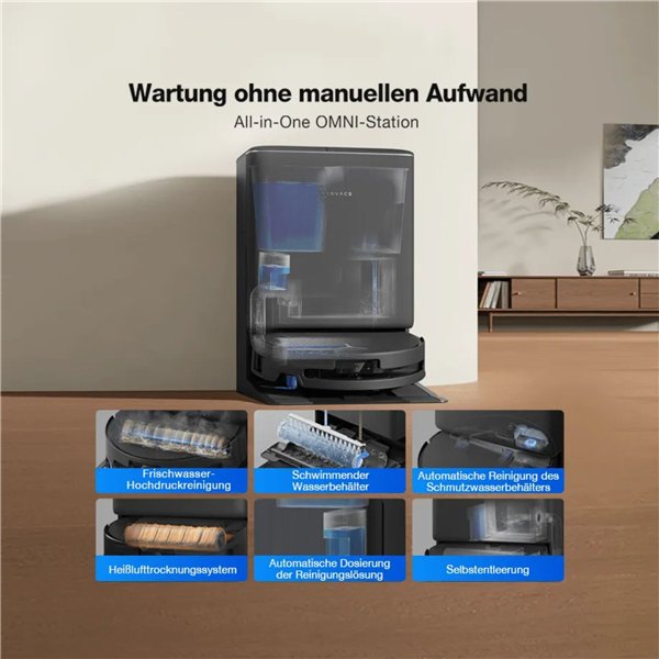 ECOVACS DEEBOT T90 PRO OMNI Saug-Wischroboter