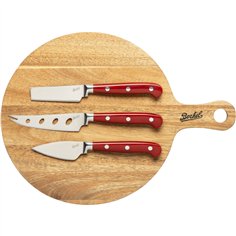 Berkel Schneidebrett Akazie + 3 Käsemesser