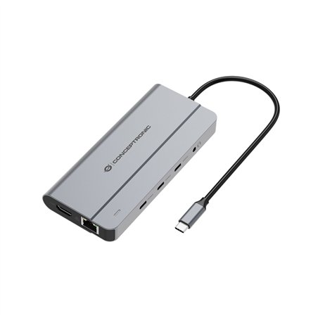 Conceptronic DONN34G 10-in-1 Dockingstation 4K 60Hz 8K 30Hz