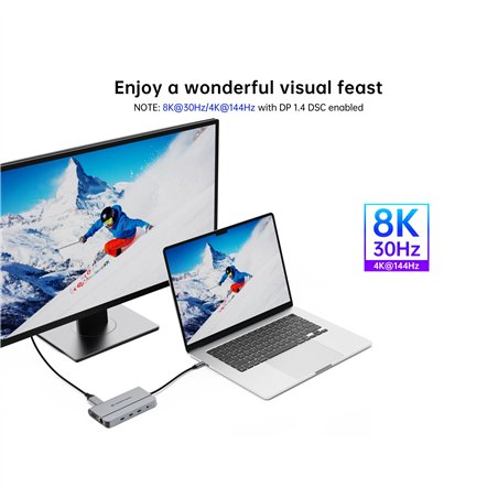 Conceptronic DONN34G 10-in-1 Dockingstation 4K 60Hz 8K 30Hz