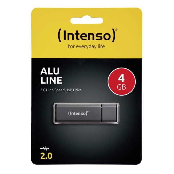 Intenso Alu Line antracite 4GB USB Stick 2.0