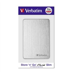 Verbatim Store n Go 2,5  ALU 1TB USB 3.2 Gen 1 argento     53663