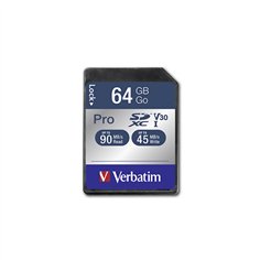 Verbatim SDXC scheda Pro    64GB Class 10 UHS-I             47022 2