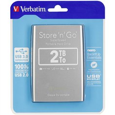 Verbatim Store n Go 2,5      2TB USB 3.0 argento            53189