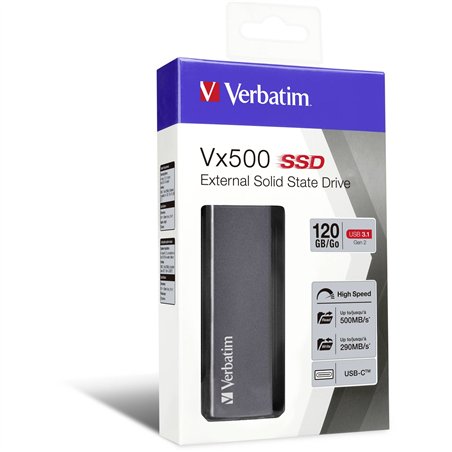 Verbatim Store n Go Vx500  120GB SSD USB 3.1                47441