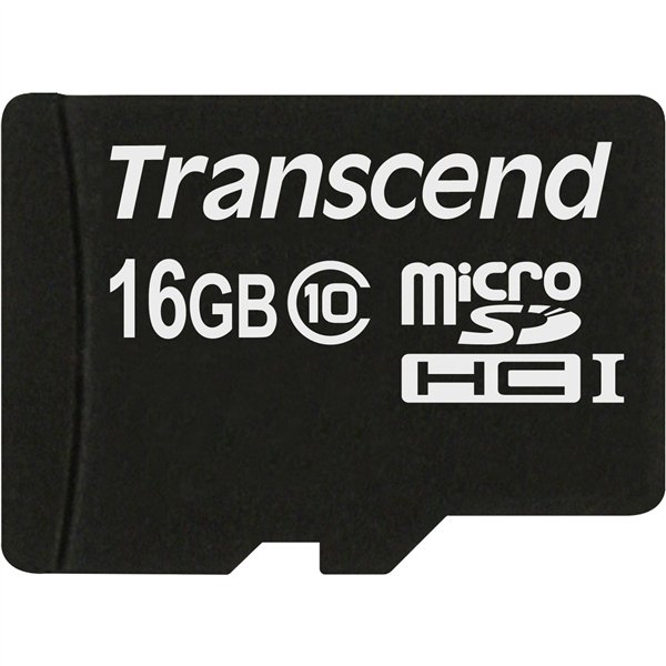 Transcend microSDHC 16GB Class 10