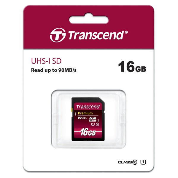 Transcend SDHC 16GB Class 10 UHS-I 400x Premium