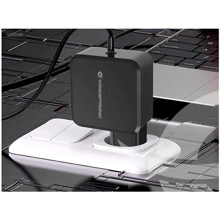Conceptronic OZUL04BE 67W USB-C aliment.