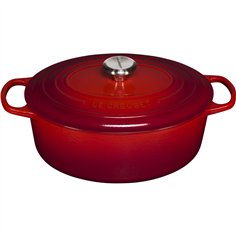 Le Creuset Signature casseruola ovale 31 cm rosso ciliegia