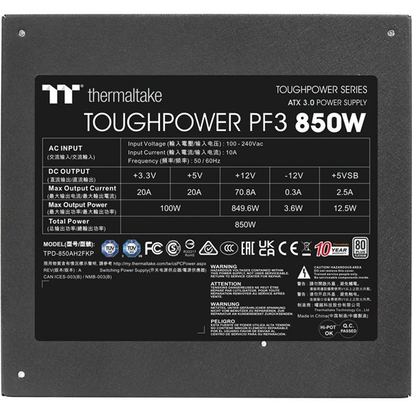 Thermaltake Toughpower PF3 850W Gen 5