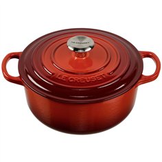 Le Creuset Signature casseruola roton. 20 cm rosso ciliegia