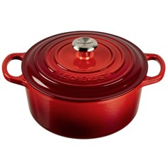 Le Creuset Signature casseruola rotonda 22 cm rosso ciliegia