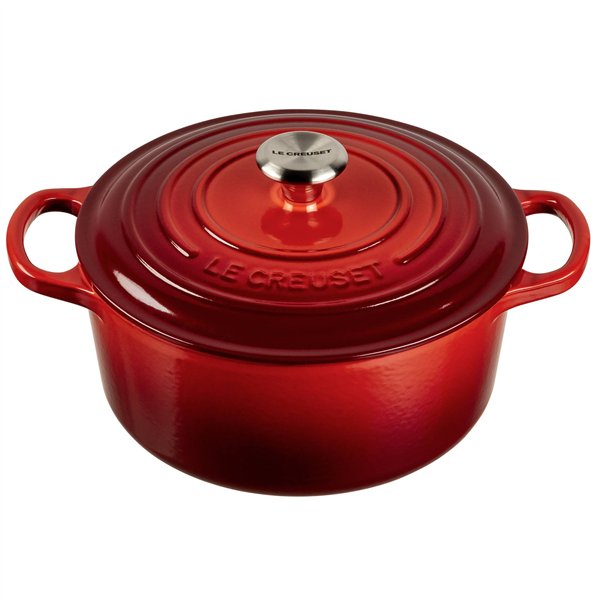 Le Creuset Signature casseruola rotonda 22 cm rosso ciliegia