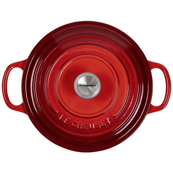 Le Creuset Signature casseruola rotonda 22 cm rosso ciliegia