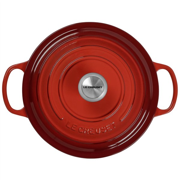 Le Creuset Signature casseruola roton. 26 cm rosso ciliegia