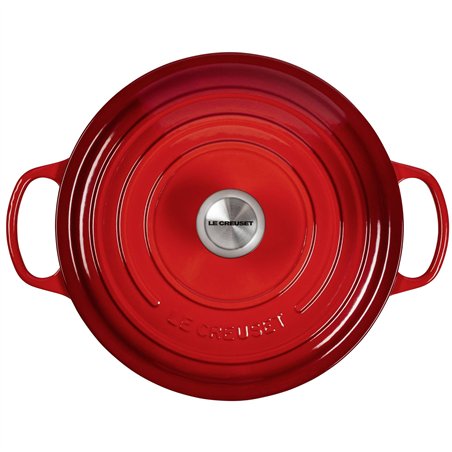 Le Creuset Signature casseruola roton. 28 cm rosso ciliegia