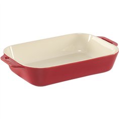 Staub 3-Piece Rectangular Ceramic Bakeware Set, Cherry Red 2