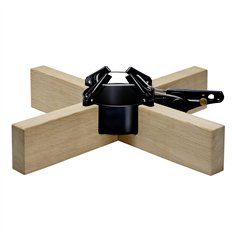Krinner Kopenhagen Schwarz 2,5 m / 12 cm Christbaumständer