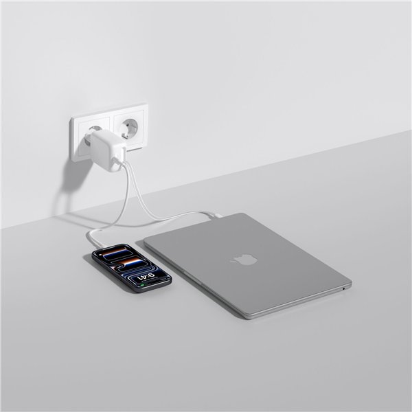 Belkin BOOST Charge Pro 67W Dual GaN einziehb.Kabel ws WCH022kqWH