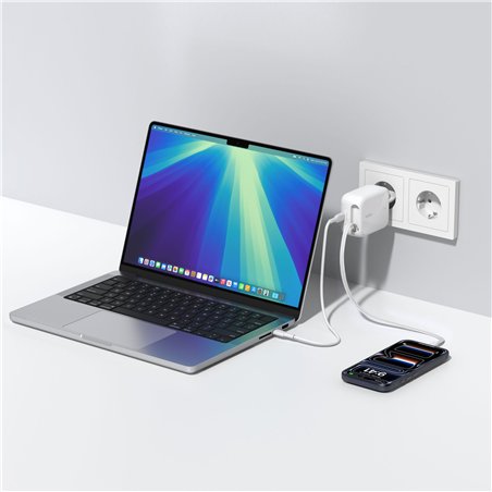 Belkin BOOST Charge Pro 67W Dual GaN einziehb.Kabel ws WCH022kqWH