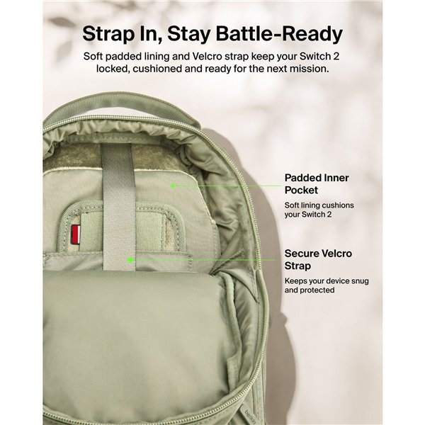 Belkin Gaming Crossbody Bag Nintendo Switch2 grn ENA022hqOL