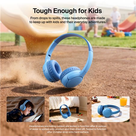 Belkin Soundform Mini 2 Wireless On-Ear Kids blue .AUD012hqBL