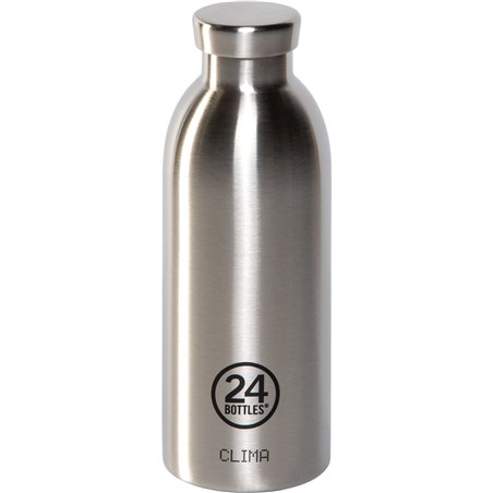 24Bottles Clima Bottle Brushed Steel, 500 ml