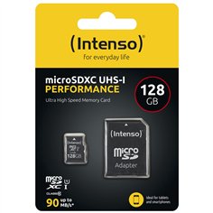 Intenso microSDXC          128GB C10 UHS-I U1 Performance Adapte