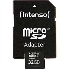 Intenso microSDHC Card      32GB C10 UHS-I Premium con adatt. 2