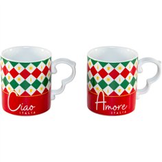 Bialetti Set 2 Mug Tricolore