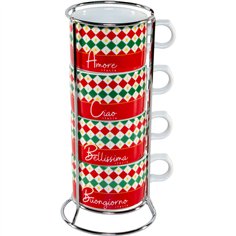 Bialetti 4 Cappuccio Tricolore