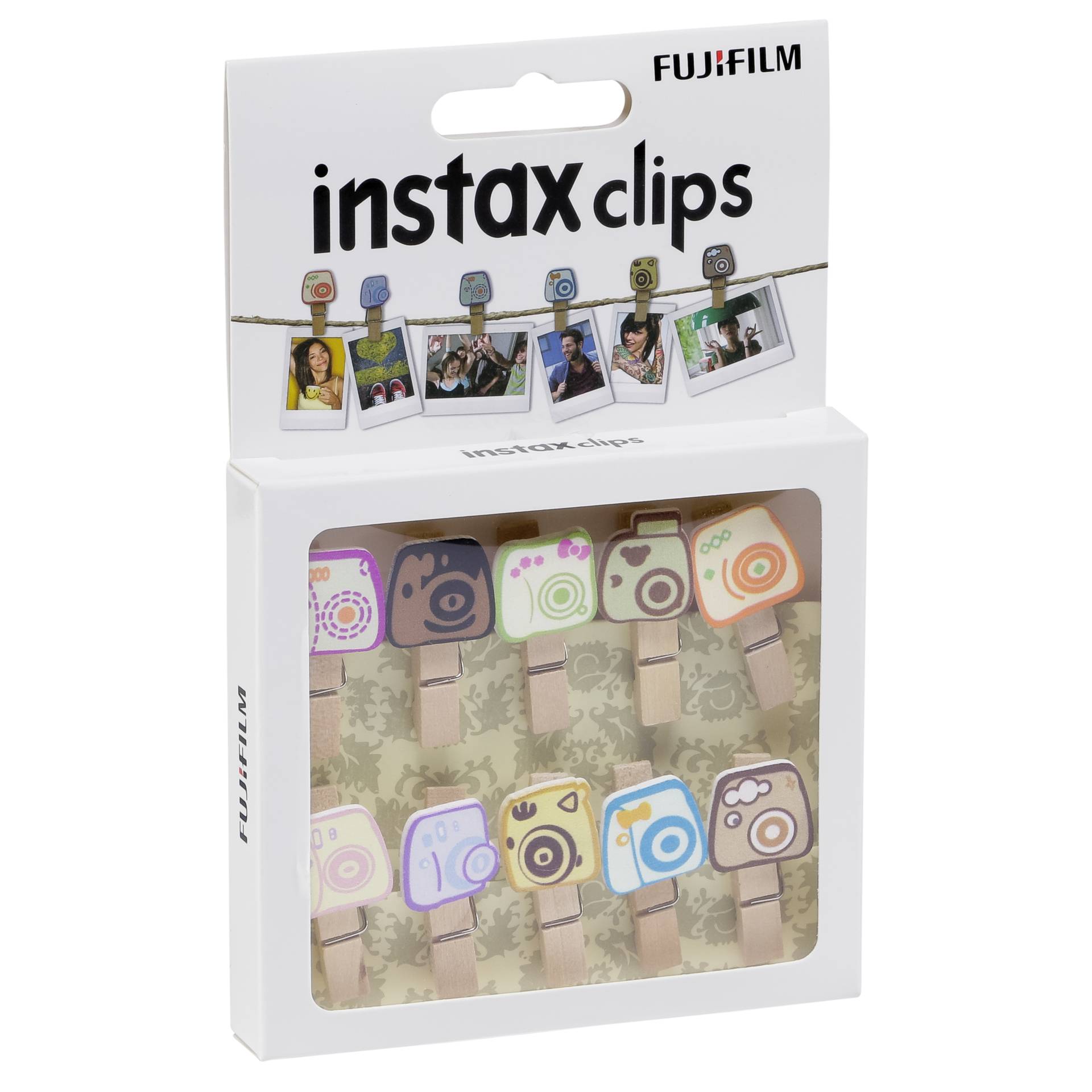 Fujifilm Instax Design Clips 10er kit Motiv camera