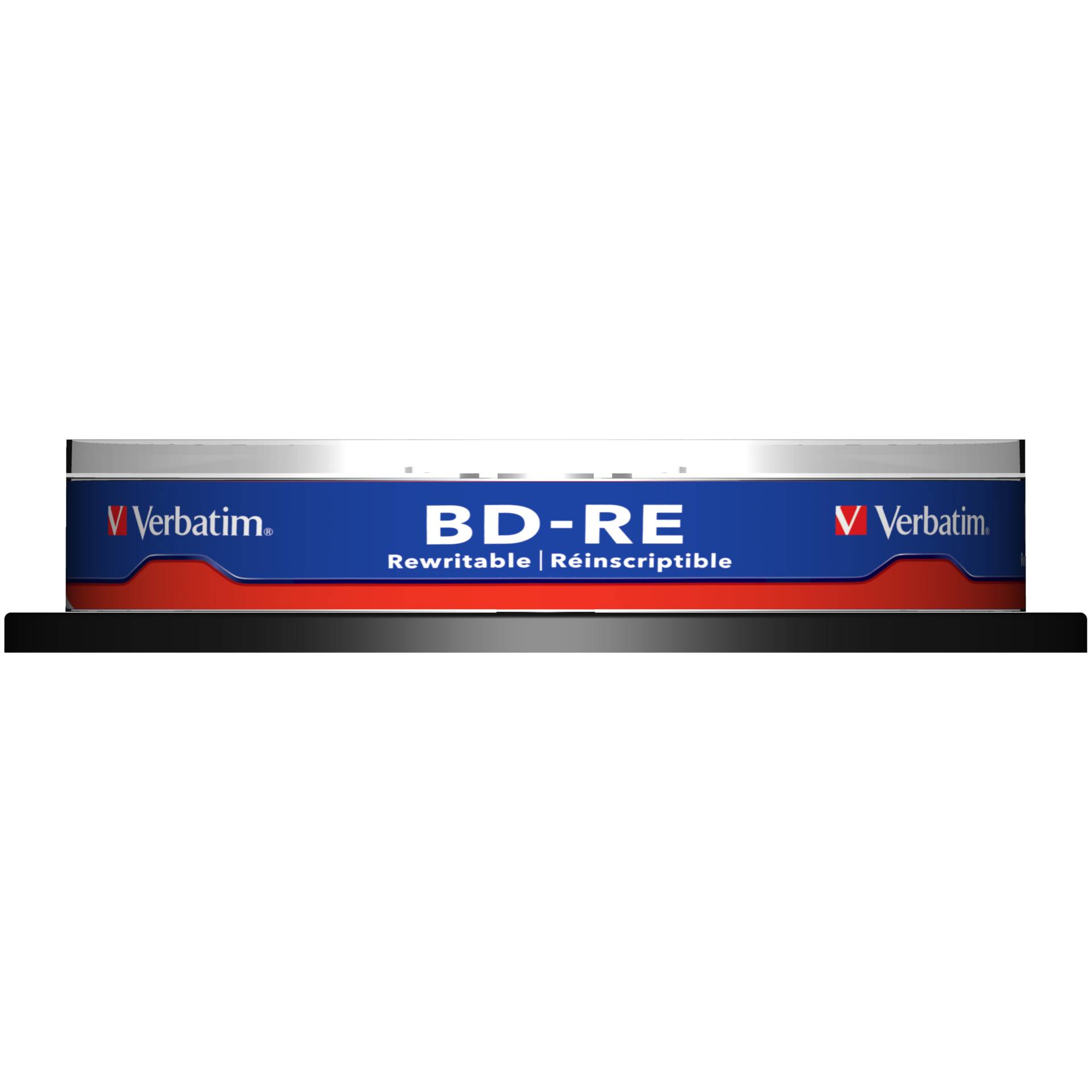 1x10 Verbatim BD-RE Blu-Ray 25GB 2x Speed, Cakebox