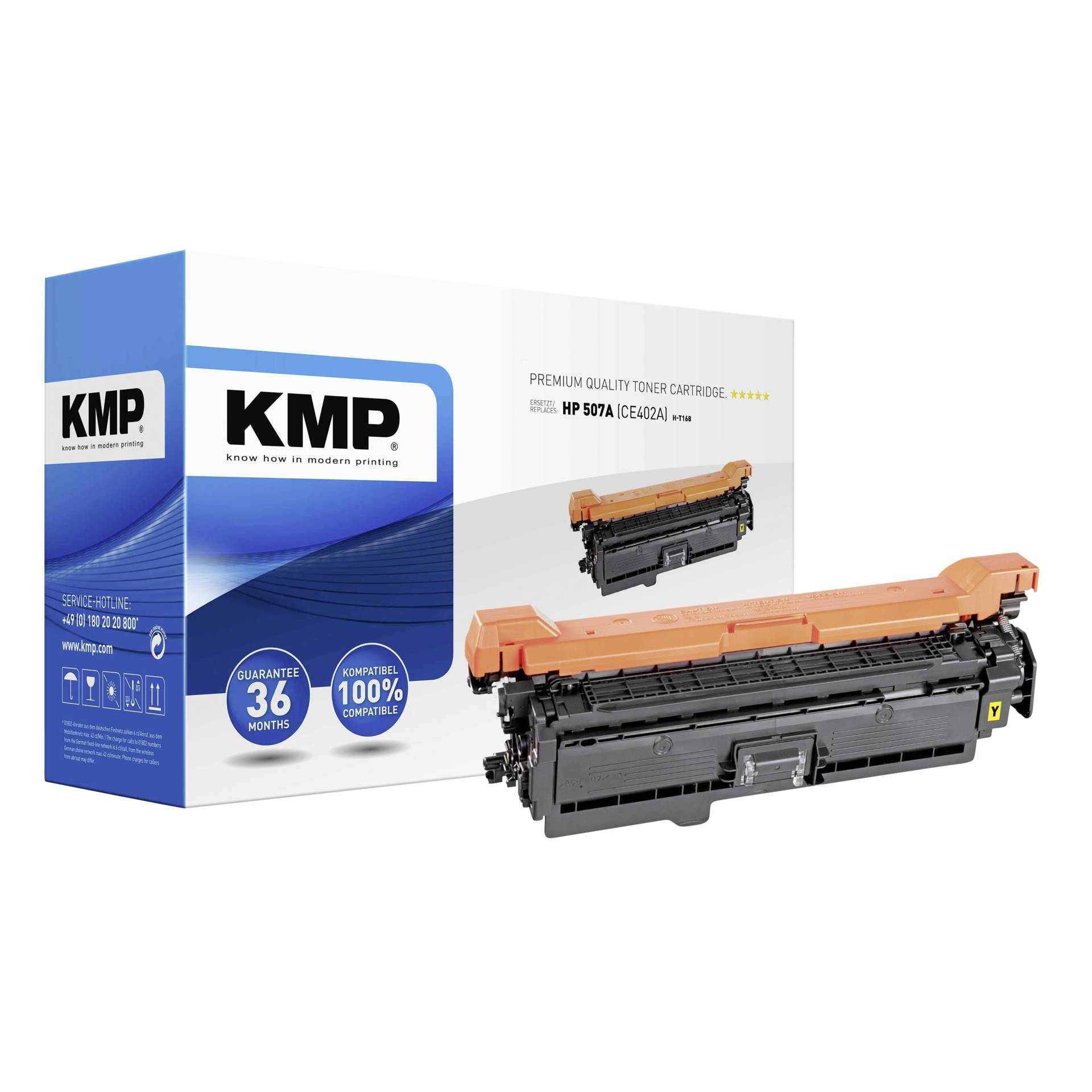 KMP H-T168 cartuccia giallo compatibile con HP CE 402 A