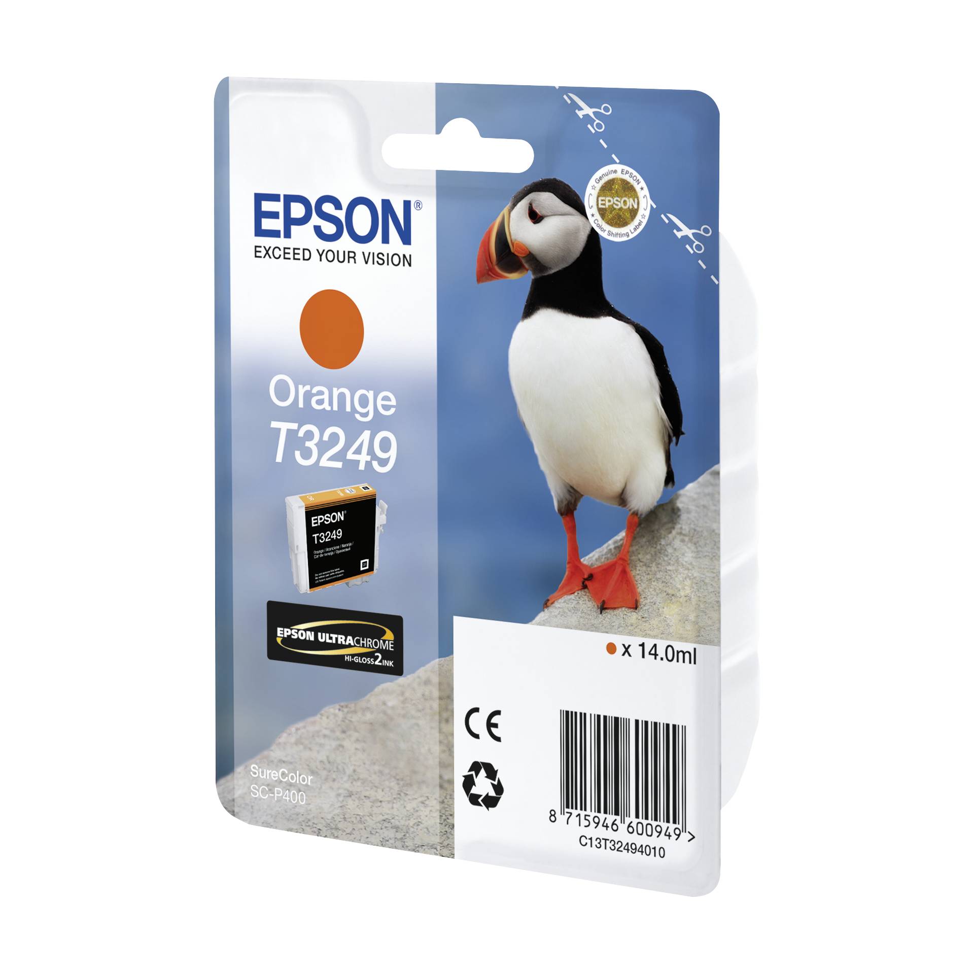 Epson cartuccia arancio T 324                     T 3249
