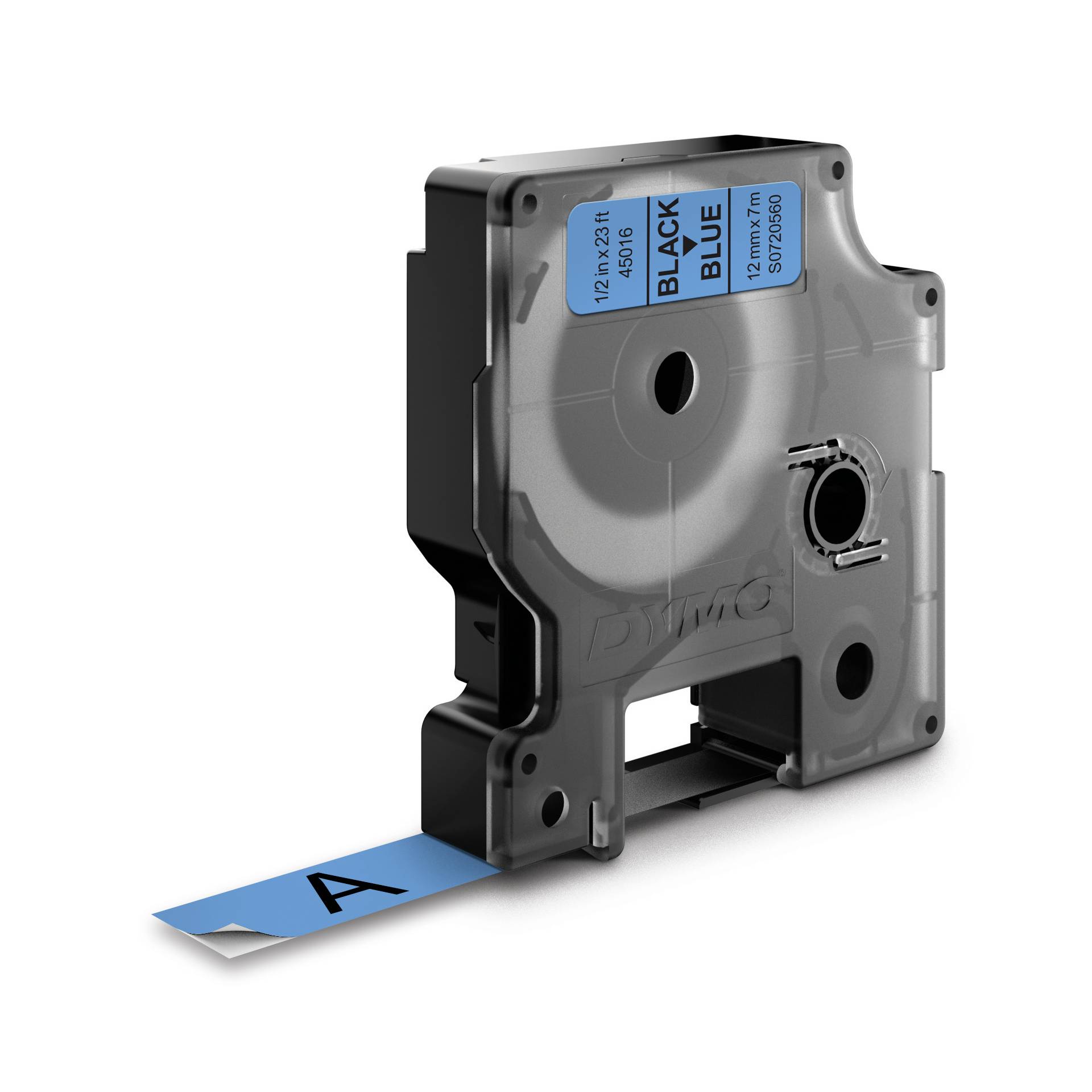 Dymo D1 nastro      12 mm x 7 m nero su azzurro            4 2