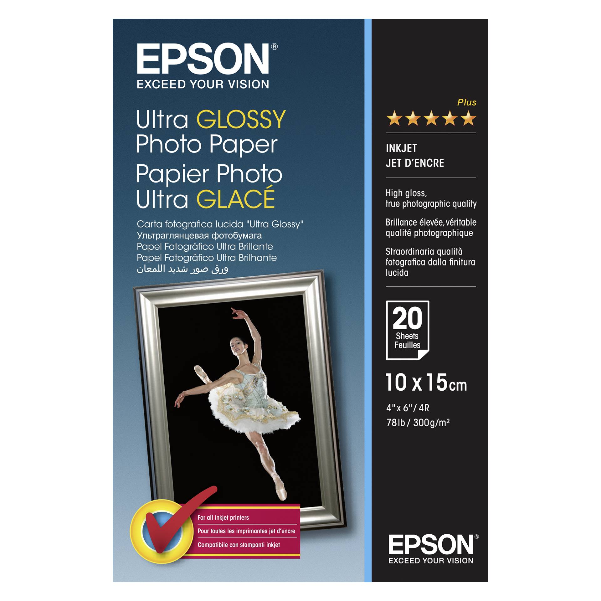 Epson Ultra carta foto lucida 10x15 cm, 20 p., 300 g S 04192