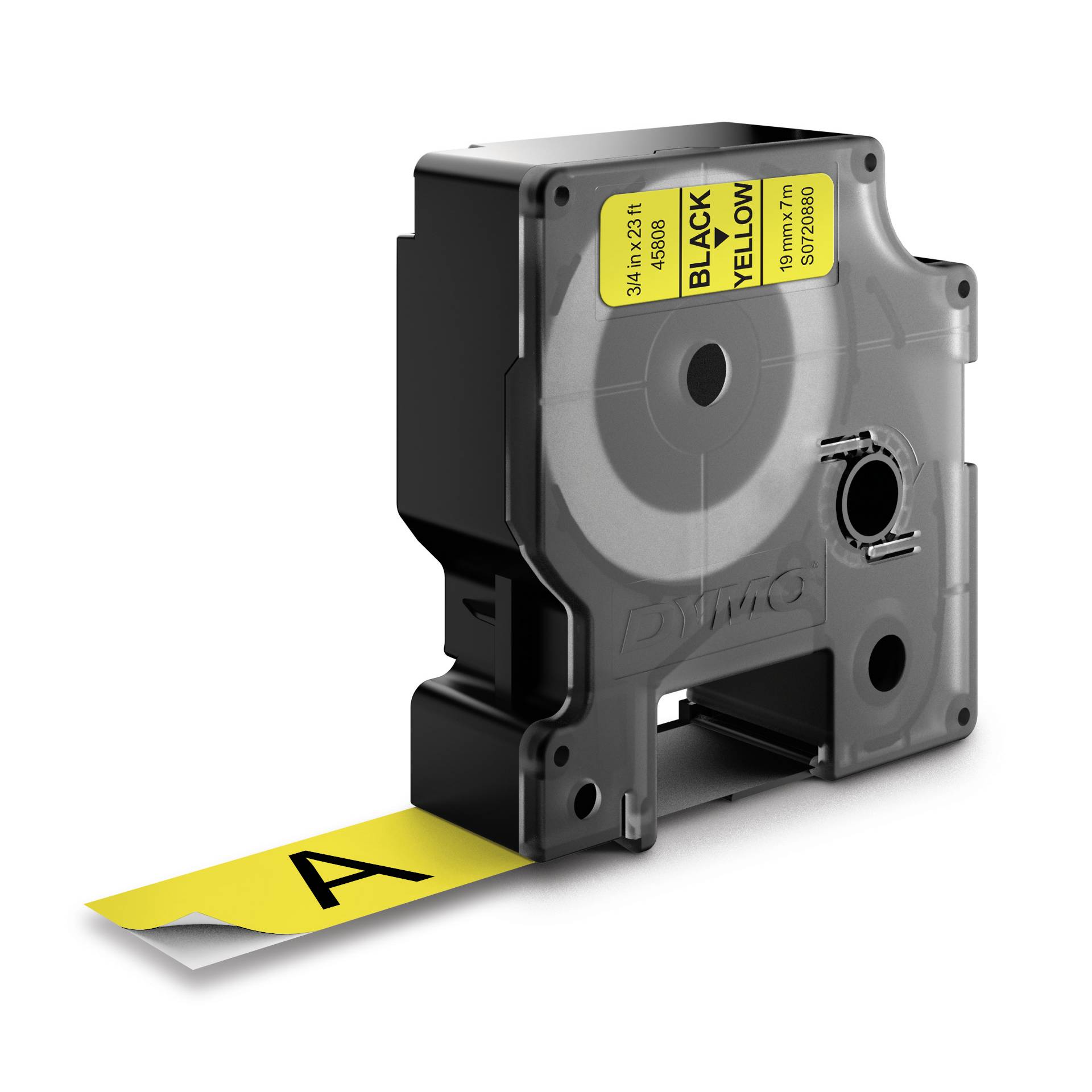 Dymo D1 nastro      19 mm x 7 m nero    su  giallo         4
