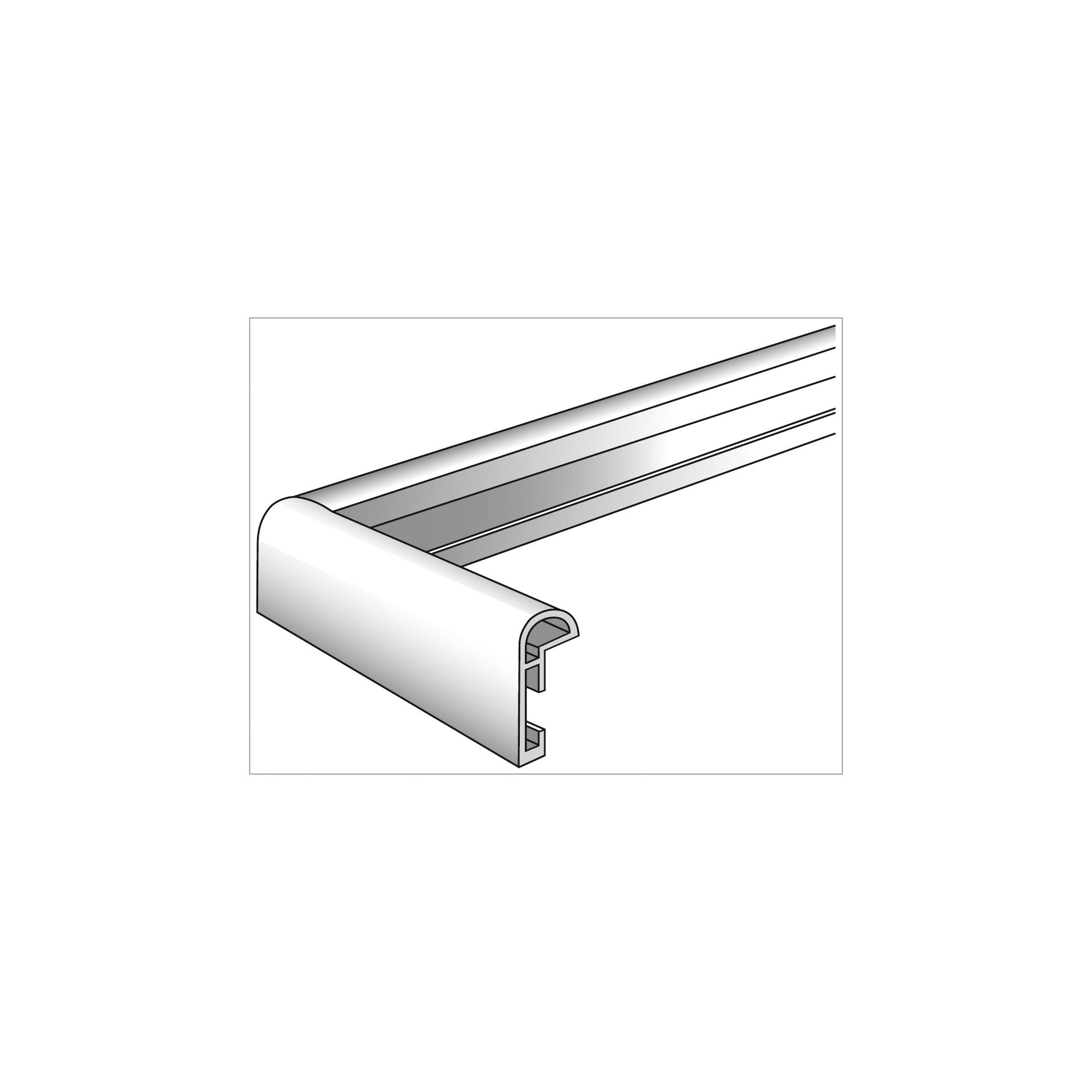 Walther Galeria            20x20 plastica nero KB220H