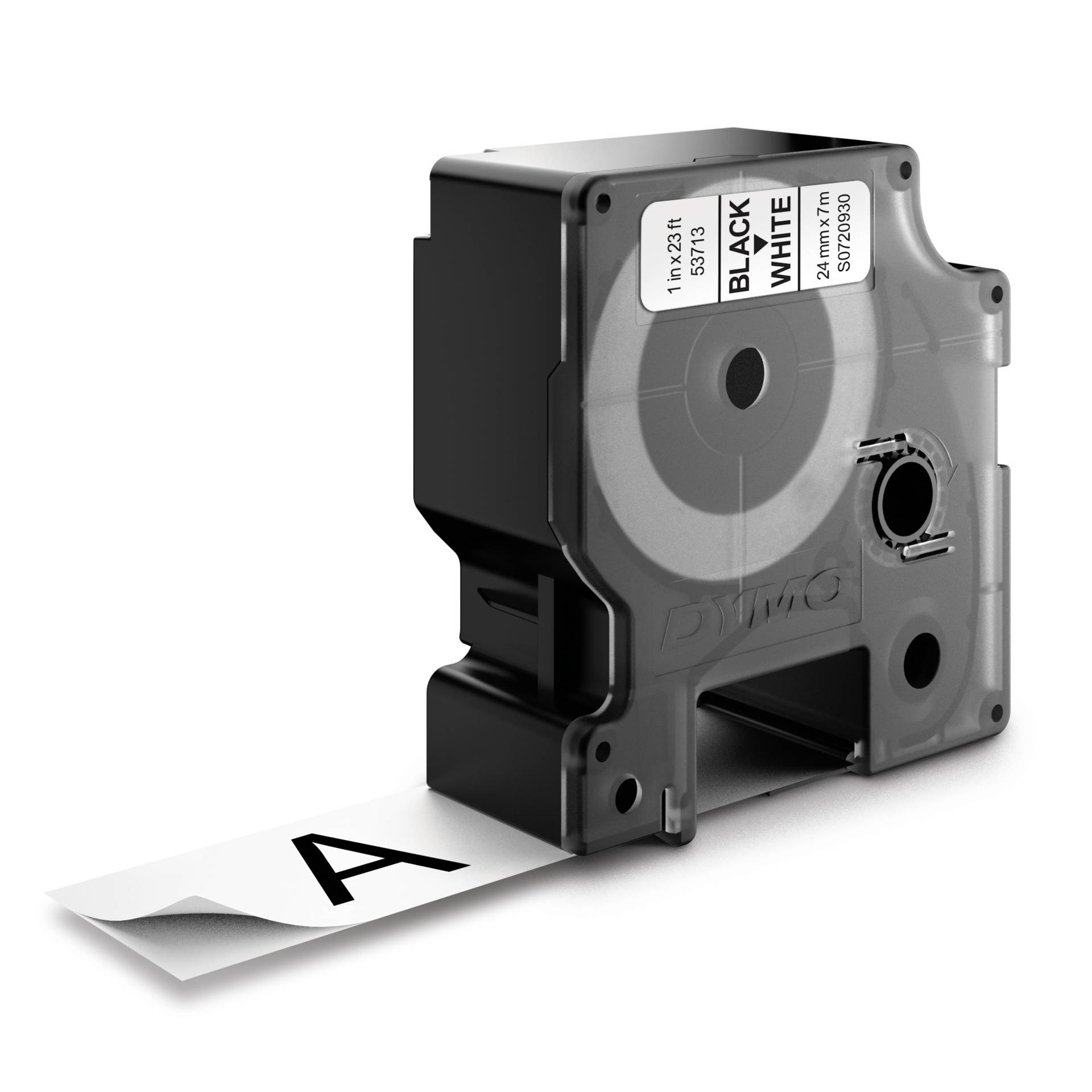 Dymo D1 nastro      24 mm x 7 m nero    su  bianco         5 2