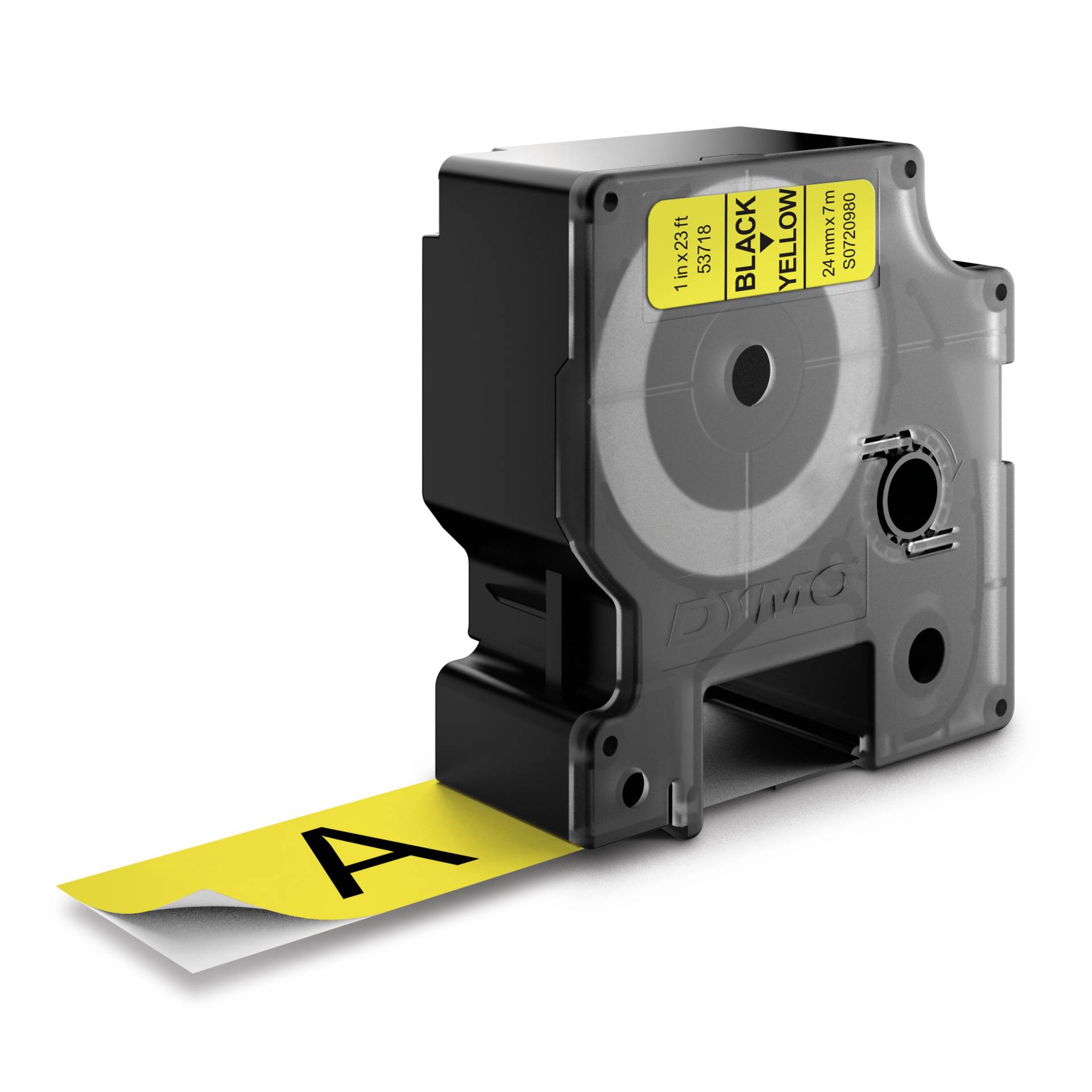 Dymo D1 nastro      24 mm x 7 m nero    su  giallo         5 2