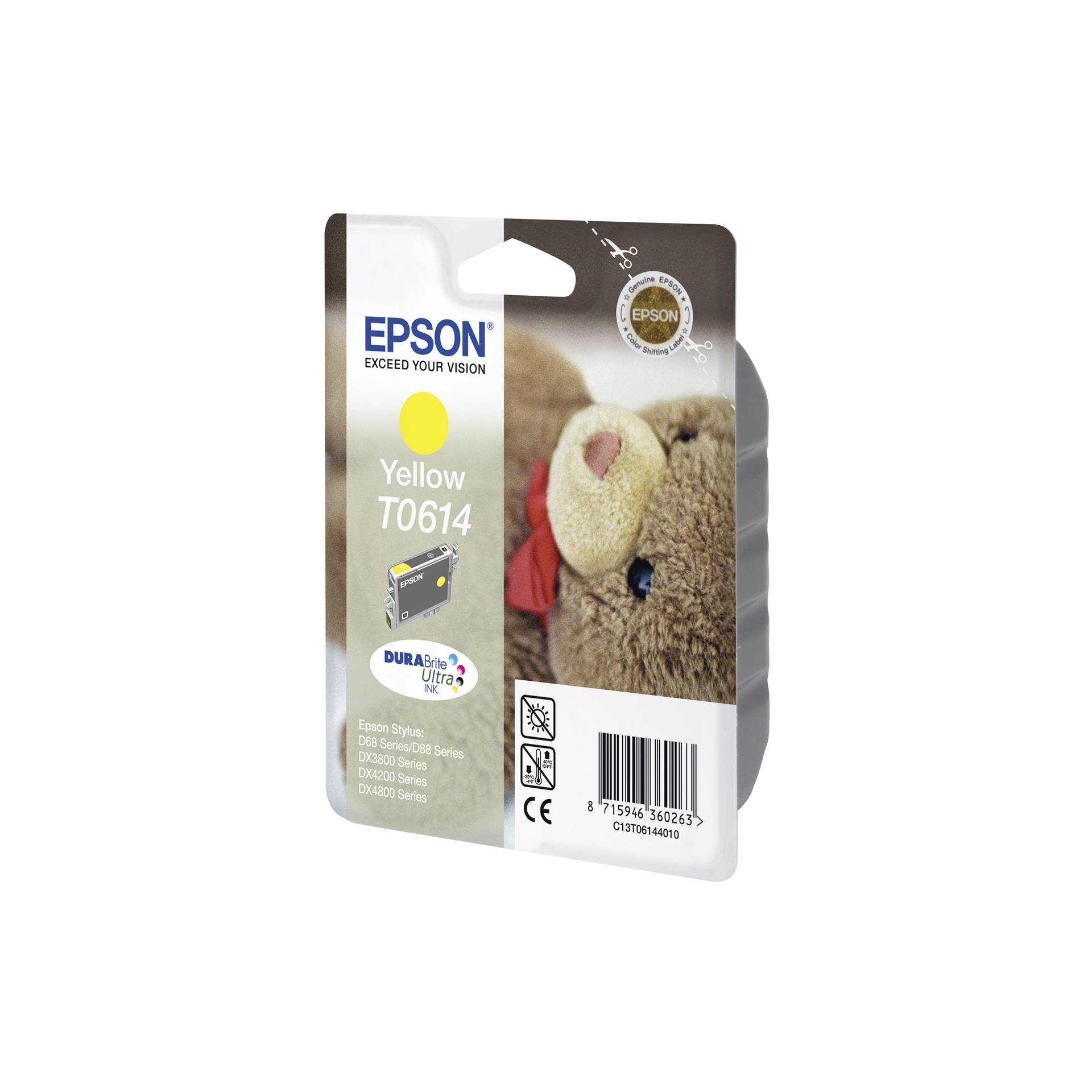 Epson cartuccia     giallo T 614  220 ml             T 6144