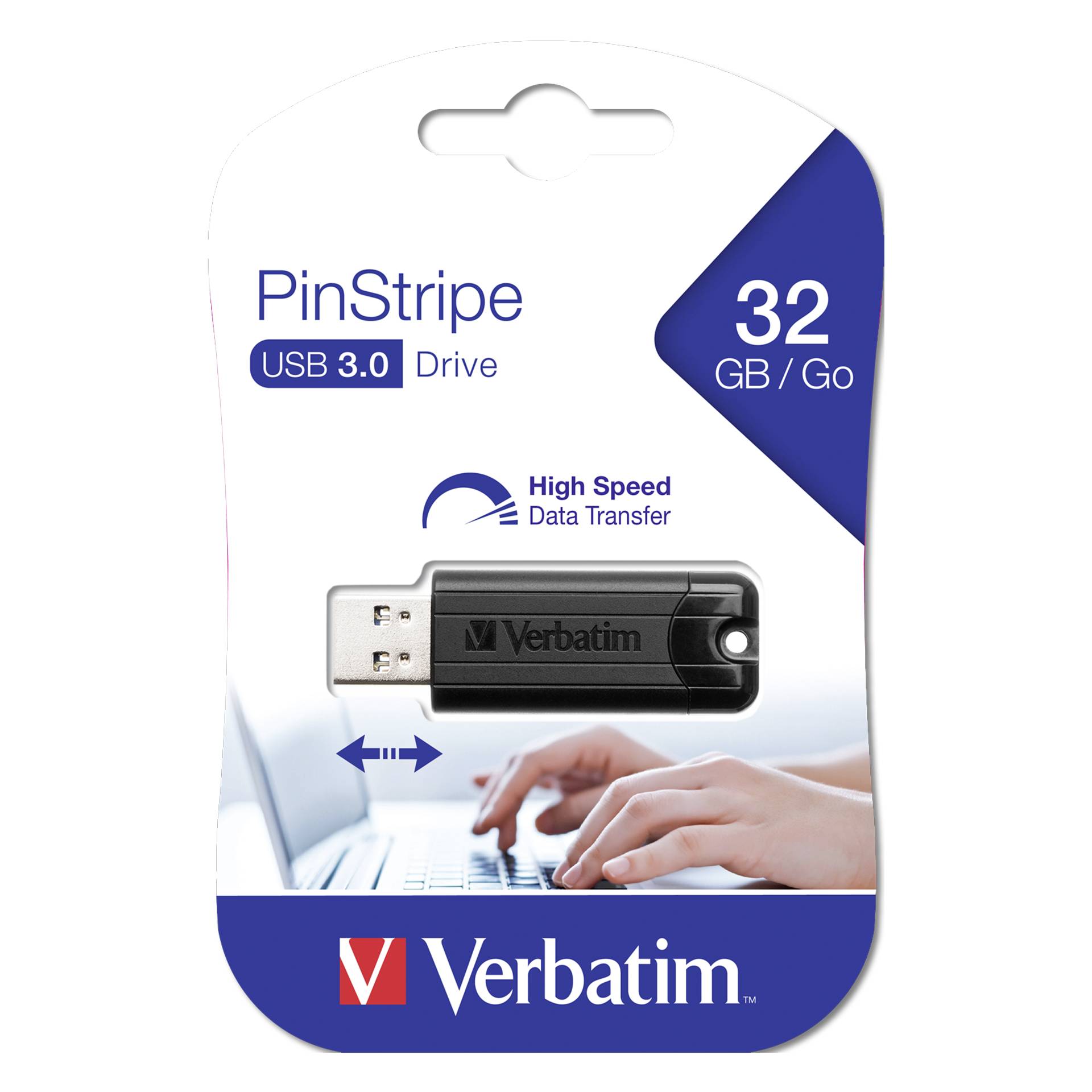 Verbatim Store n Go         32GB Pinstripe USB 3.0 nero