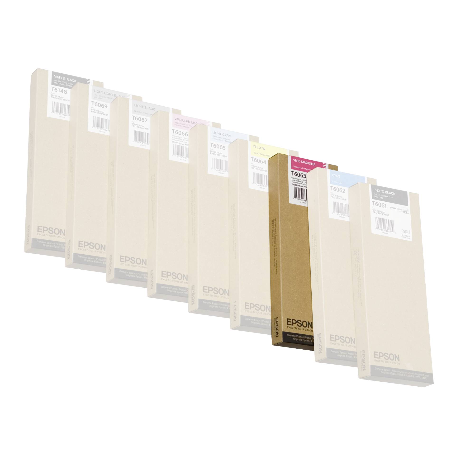 Epson cartuccia vivid magenta T 606  220 ml     T 6063